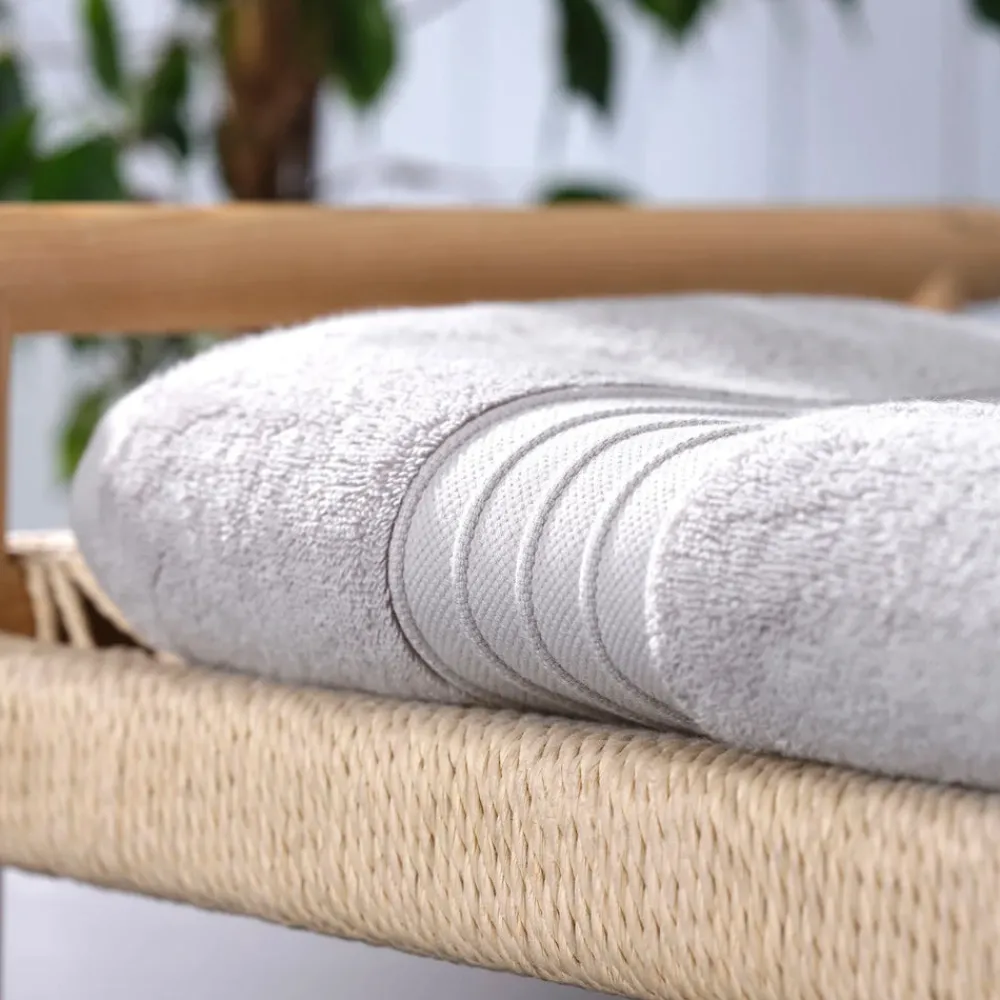 Discount Home 100% Turkish Cotton Bath Towel, 85cmx150cm, Grey Towels