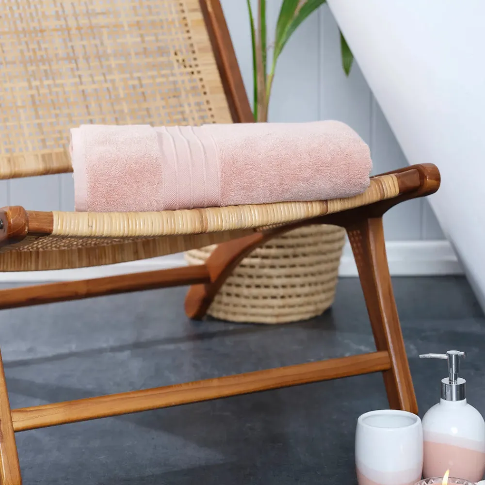 Home 100% Turkish Cotton Bath Towel, 85cmx150cm, Pink Towels