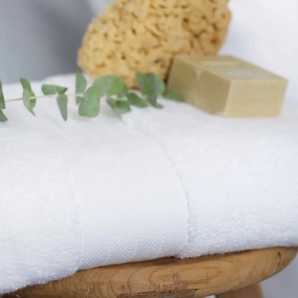 Home 100% Turkish Cotton Bath Towel, 85cmx150cm, White Towels