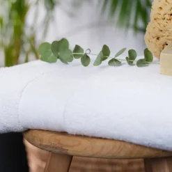 Home 100% Turkish Cotton Bath Towel, 85cmx150cm, White Towels