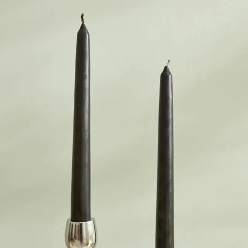 Hot Home Andy 2-Piece Candle, 24cm, Black Candles