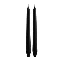 Hot Home Andy 2-Piece Candle, 24cm, Black Candles