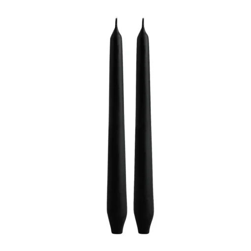 Hot Home Andy 2-Piece Candle, 24cm, Black Candles