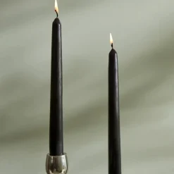 Hot Home Andy 2-Piece Candle, 24cm, Black Candles