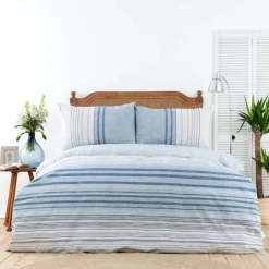 Discount Home Aspen 100% Turkish Cotton Duvet Cover Set, Double, White Duvet Cover Sets