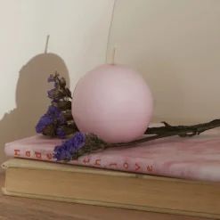 Best Home Ball Candle, 6cm, Light Pink Candles