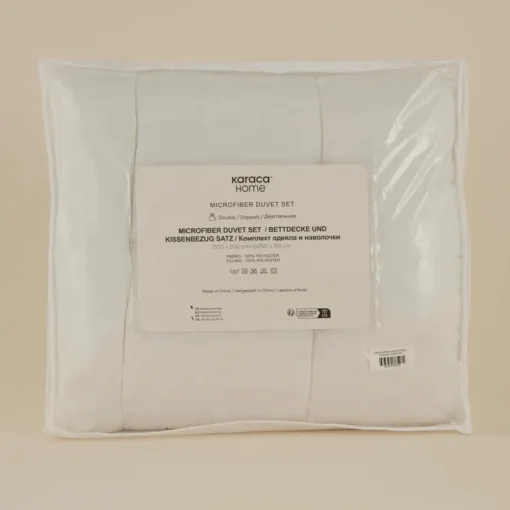 Best Home Basic Microfiber Duvet Cover Set, Offwhite Duvet Cover Sets
