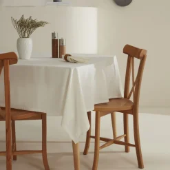 Home Belle Tablecloth, 140x200cm, Ecru Tablecloths