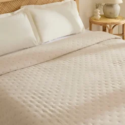 Outlet Home Breezy Bedspread, Single, Beige Bedspreads