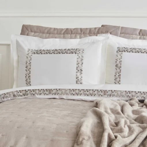 Hot Home Bride Coll Bianca Bedding Set, Double, Stone Bedding Sets