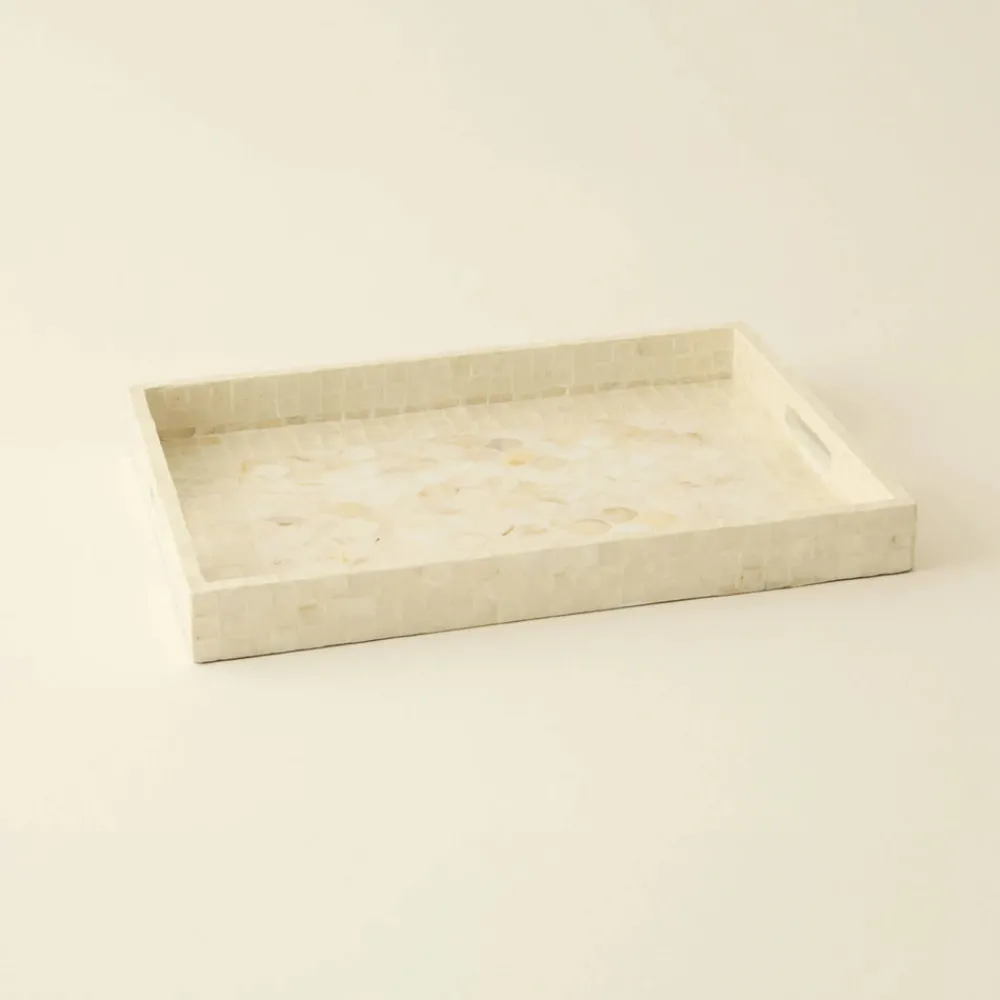 Outlet Carrie Decorative Tray, 45cm, Beige Trays