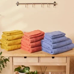 Clearance Home Chandler Modal 100% Turkish Cotton Towel Set, Mustard Towel Sets