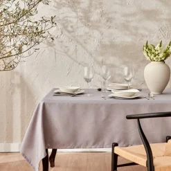 Clearance Home Chesney Tablecloth, 145cmx200cm, Grey Tablecloths