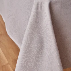 Clearance Home Chesney Tablecloth, 145cmx200cm, Grey Tablecloths