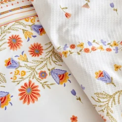 Sale Home Clarice 100% Turkish Cotton Duvet Cover Set, Double, Multi Duvet Cover Sets