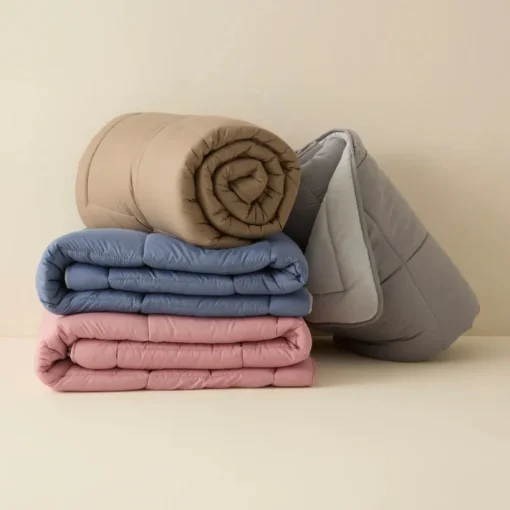 Best Home Double Face Duvet Cover, 155x220cm, Beige-Mocha Duvet Cover Sets
