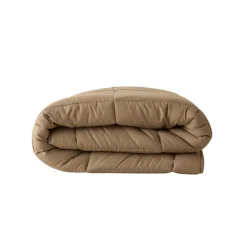 Best Home Double Face Duvet Cover, 155x220cm, Beige-Mocha Duvet Cover Sets