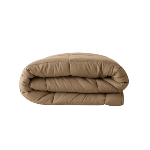 Best Home Double Face Duvet Cover, 155x220cm, Beige-Mocha Duvet Cover Sets