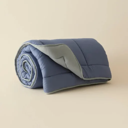 New Home Double Face Duvet Cover, 155x220cm, Blue-Mint Duvet Cover Sets