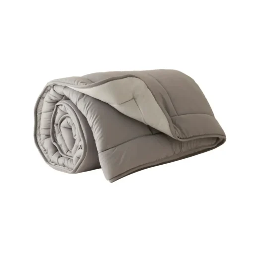Outlet Home Double Face Duvet Cover, 155x220cm, Anthratice-Grey Duvet Cover Sets