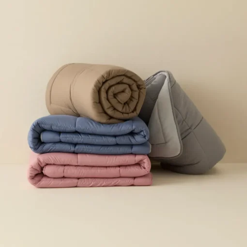 New Home Double Face Duvet Cover, 200x200cm, Beige-Mocha Duvet Cover Sets