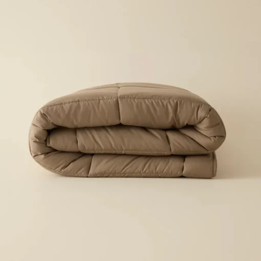New Home Double Face Duvet Cover, 200x200cm, Beige-Mocha Duvet Cover Sets