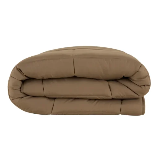 New Home Double Face Duvet Cover, 200x200cm, Beige-Mocha Duvet Cover Sets