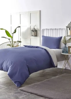 Online Home Duvet Cover Set, Single, Navy Blue Light Grey Duvet Cover Sets