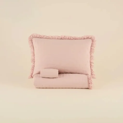 Online Home Fiona Bedspread Set, Double, Powder Pink Bedspreads