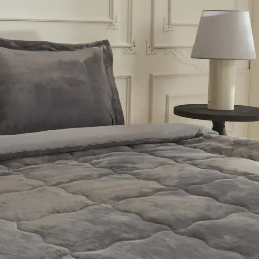 Sale Home Flufy Comfort Bedding Set, Single, Anthracite Bedding Sets