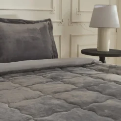 Discount Home Flufy Comfort Bedding Set, Double, Anthracite Bedding Sets