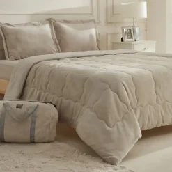 Best Home Flufy Comfort Bedding Set, Double, Beige Bedding Sets