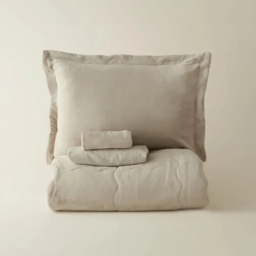 Sale Home Flufy Comfort Bedding Set, Single, Beige Bedding Sets