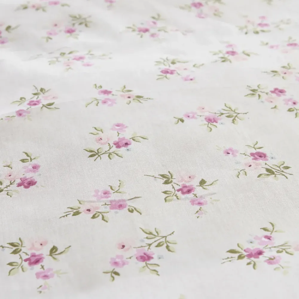 Discount Home Glen 100% Turkish Cotton Duvet Cover Set, Double, Pink Duvet Cover Sets