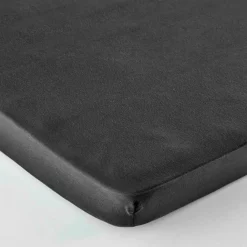 Sale Home Jersey 100% Turkish Cotton Fitted Sheet, Single, Anthracite Bed Sheets