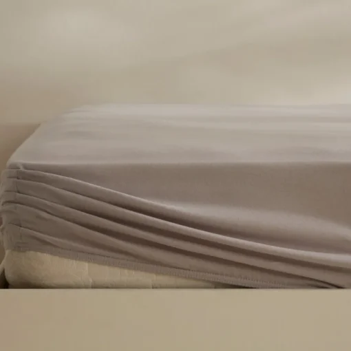 Best Home Jersey 100% Turkish Cotton Fitted Sheet, 100x200+30cm, Bed Sheets