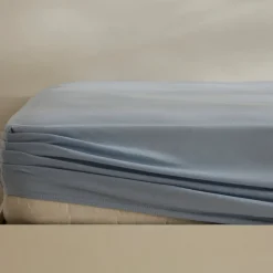 Outlet Home Jersey 100% Turkish Cotton Fitted Sheet, 100x200+30cm, Bed Sheets