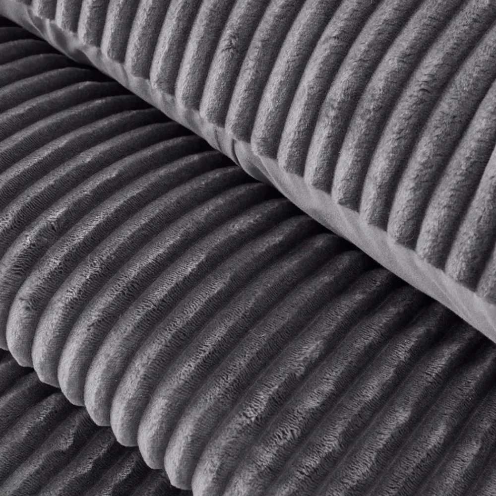 Outlet Home Joena Soft Bedspread Set, Single, Grey Bedspreads