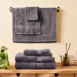 Online Home Joey Egyptian Cotton Shower Towel, 70cmx140cm, Teal Towels