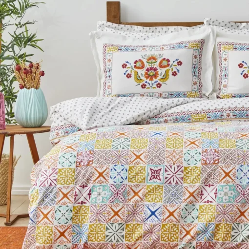 Home Lumina 100% Turkish Cotton Duvet Covet Set, Double Duvet Cover Sets