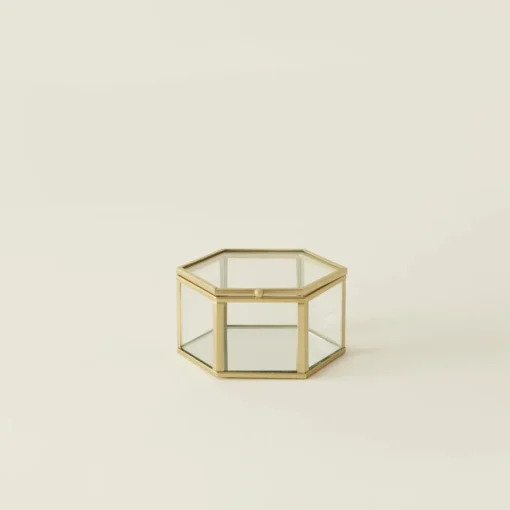 Discount Home Magic Hexagonal Decorative Box, 12cm, Ornaments