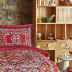 Best Home Mihver Pano 100% Turkish Cotton Duvet Cover Set with Bed Sheet, Double, Multi Duvet Cover Sets