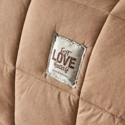 Sale Home Motto 100% Turkish Cotton Comfort Set, Single, 155cmx220cm, Beige Duvets
