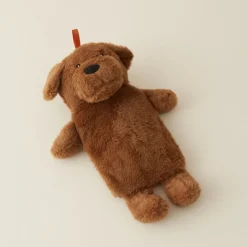 Hot Home New Year Bear Hot Water Bottle, Brown Hot Water Bottle