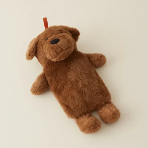 Hot Home New Year Bear Hot Water Bottle, Brown Hot Water Bottle