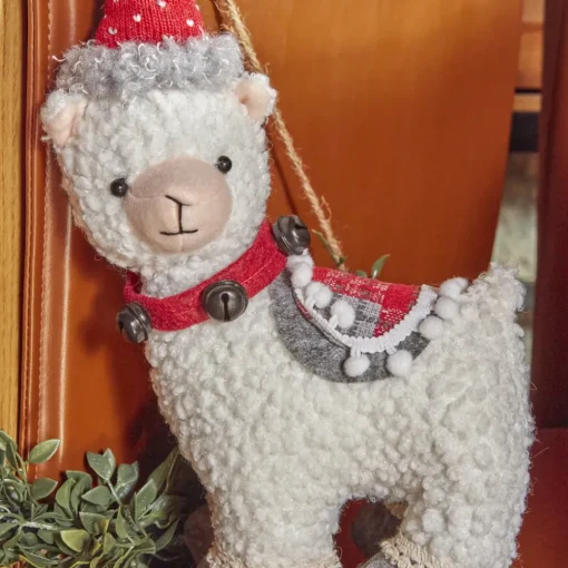 Discount Home New Year Christmas Alpaca Plush Toy Decoration, 28cm, Multi Ornaments