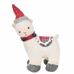Discount Home New Year Christmas Alpaca Plush Toy Decoration, 28cm, Multi Ornaments