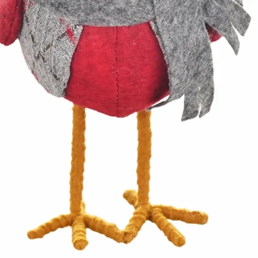 Clearance Home New Year Christmas Robin Bird Plush Toy Decoration, 23cm, Multi Ornaments