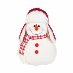 Outlet Home New Year Christmas Snowman Plush Toy Decoration, 23cm, Multi Ornaments