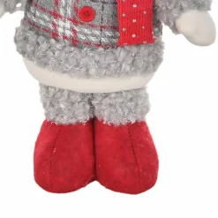 Clearance Home New Year Christmas Standing Snowman Plush Toy Decoration, 34cm, Multi Ornaments